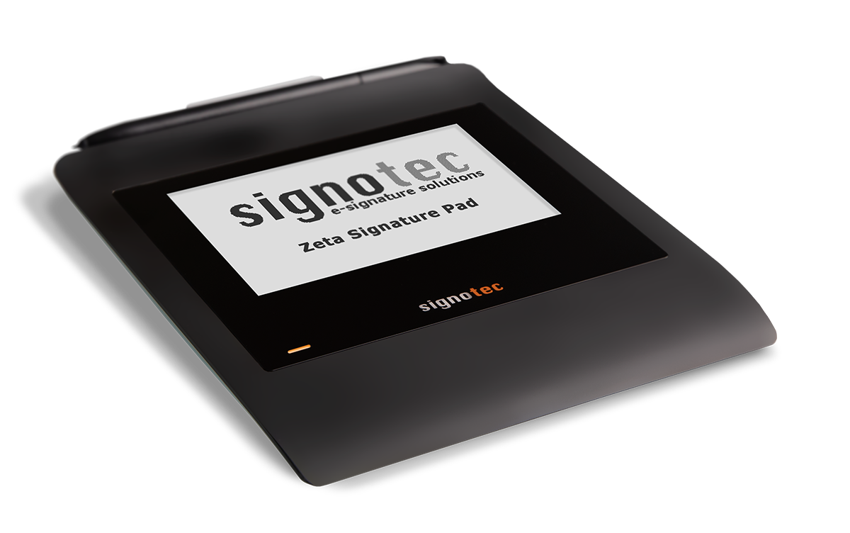 signotec Unterschriftenpad Zeta - 4,5" Monochrom Display