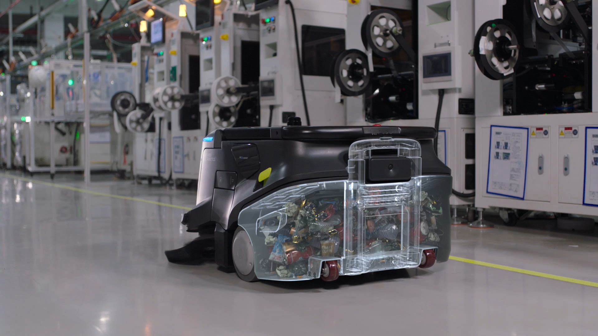PUDU MT1 Kehrroboter – Autonomer Reinigungsroboter mit 35 L Behälter, bis zu 6000 m²/h Flächenleistung