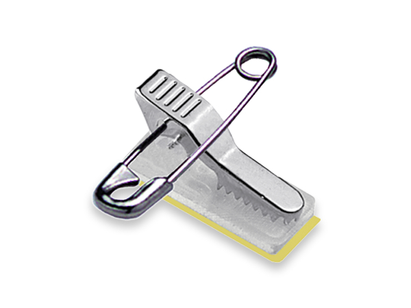 Krokoclip mit Sicherheitsnadel, selbstklebend 