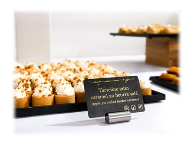 Evolis Preisschildhalter aus Metall, geneigt (10er-Pack) Evolis Preisschildhalter aus Metall, geneigt (10er-Pack)