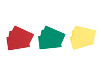 Evolis Plastikkarten – PVC, rot, 30 mil (0,76 mm), lebensmittelsicher, 100 Stück