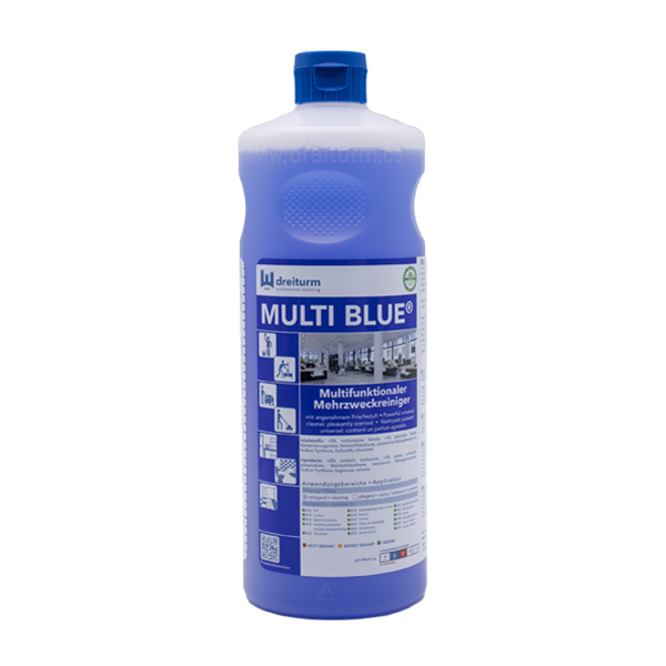 MULTI BLUE® eco Mehrzweckreiniger 12x 1 Liter mit EU Ecolabel