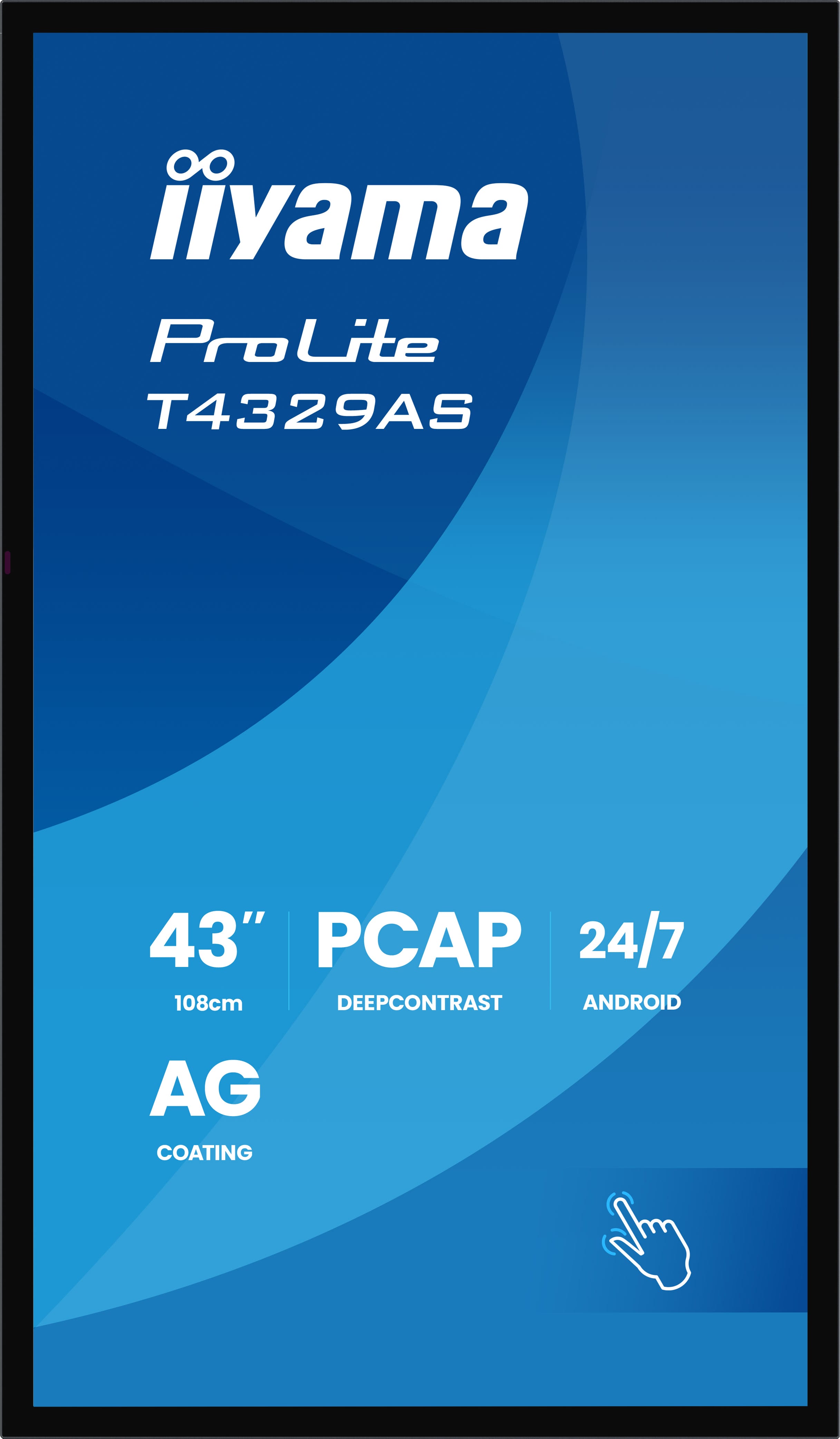 Iiyama ProLite T4329AS-B1AG 43" 4K Touchdisplay mit Android