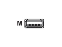Datalogic CAB-424E - USB cable - USB (M) - 3 m
