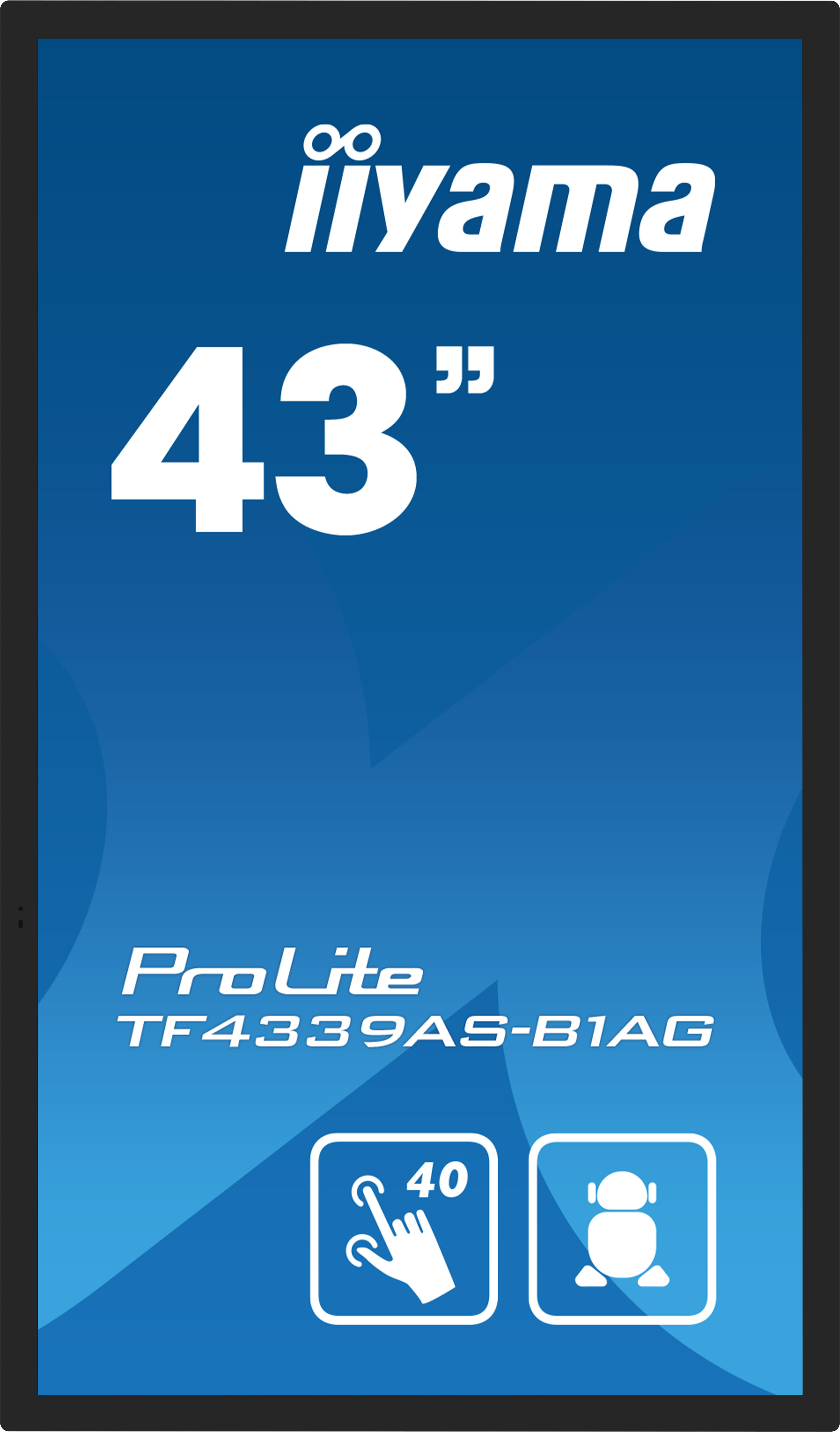 Iiyama ProLite TF4339AS-B1AG 43 Zoll Touchdisplay, 4K Auflösung