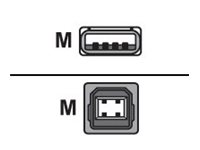 Zebra USB cable - USB (M) to USB type B (M)