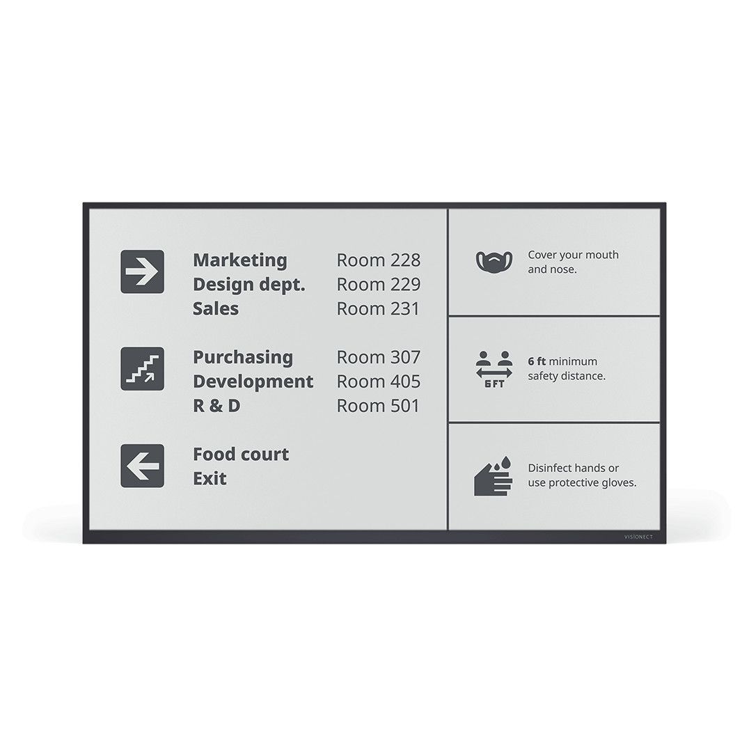 Visionect 32" E-Ink Display - Effizientes Premium Display im edlen Aluminiumgehäuse