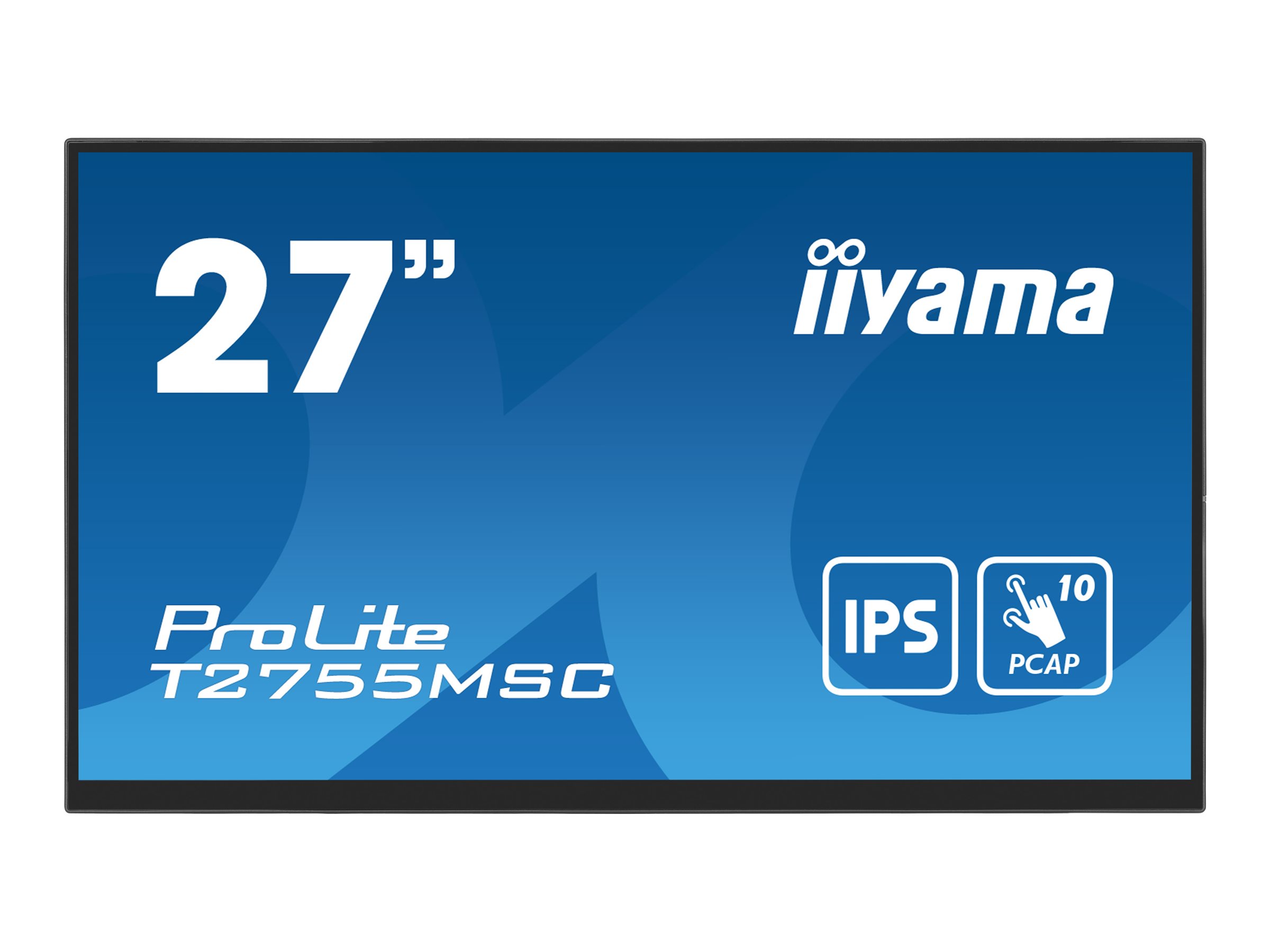 iiyama ProLite T2755MSC-B1, 68.6 cm (27"), PCAP touch, Full HD, USB, kit (USB), black