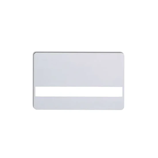 PVC Karten, weiß mit Unterschriftenfeld unten 86 x 54 x 0,76 mm