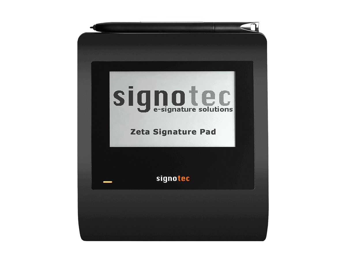 Signotec Unterschriftenpad Zeta, mit Hintergrundbeleuchtung