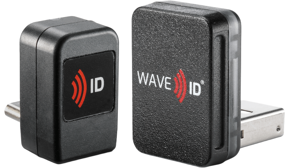 RF IDeas WAVE ID Nano CCID 13.56MHz CSN Black Vertical USB-C