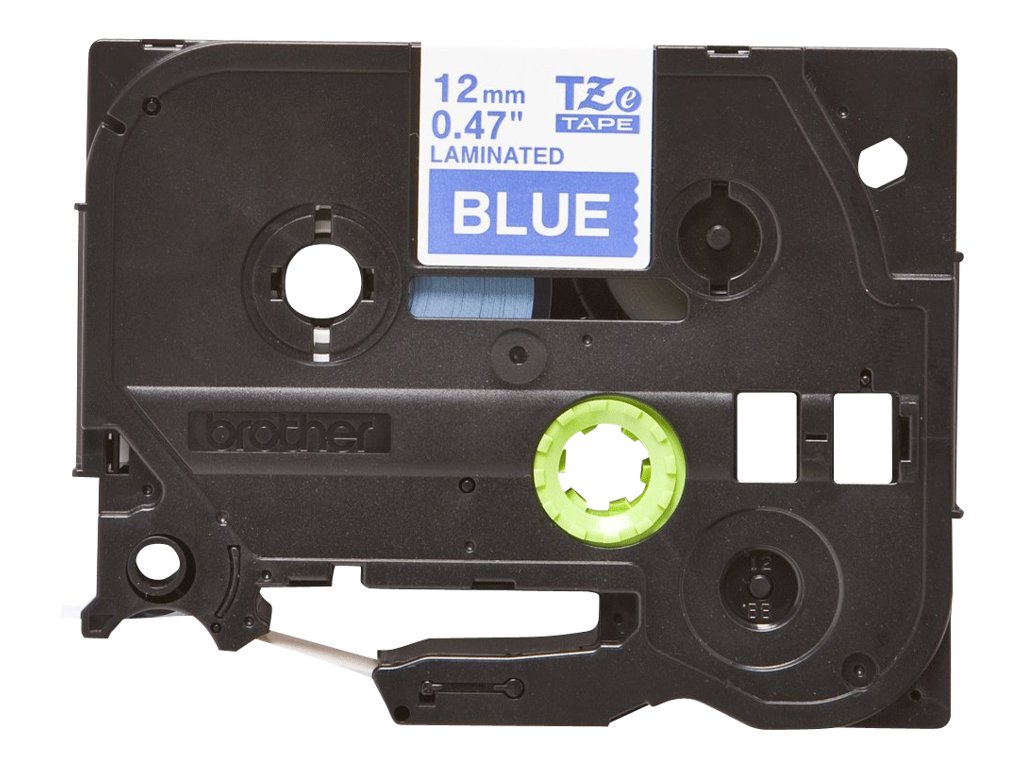 Brother TZe-535 - Weiß auf blau - Rolle (1,2 cm x 8 m)