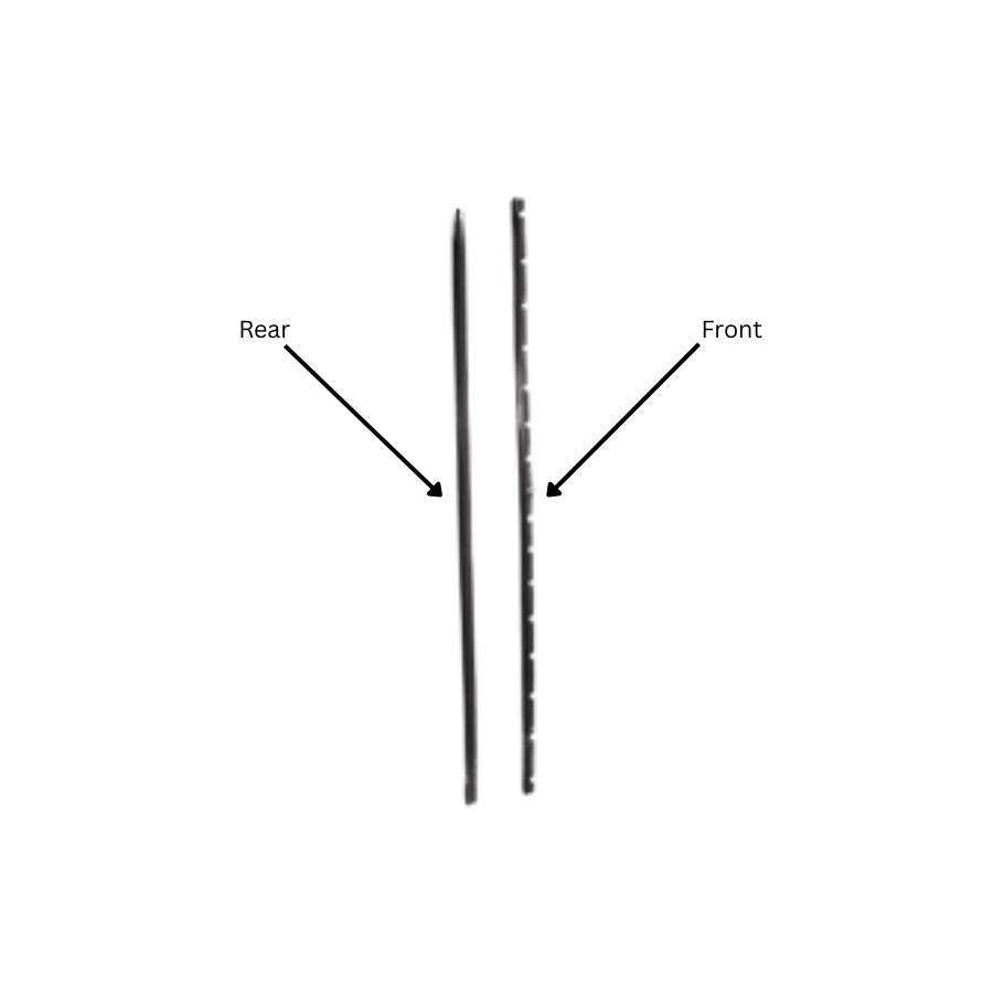 Gummistreifen vorne & hinten für Pudu CC1, 2er-Set