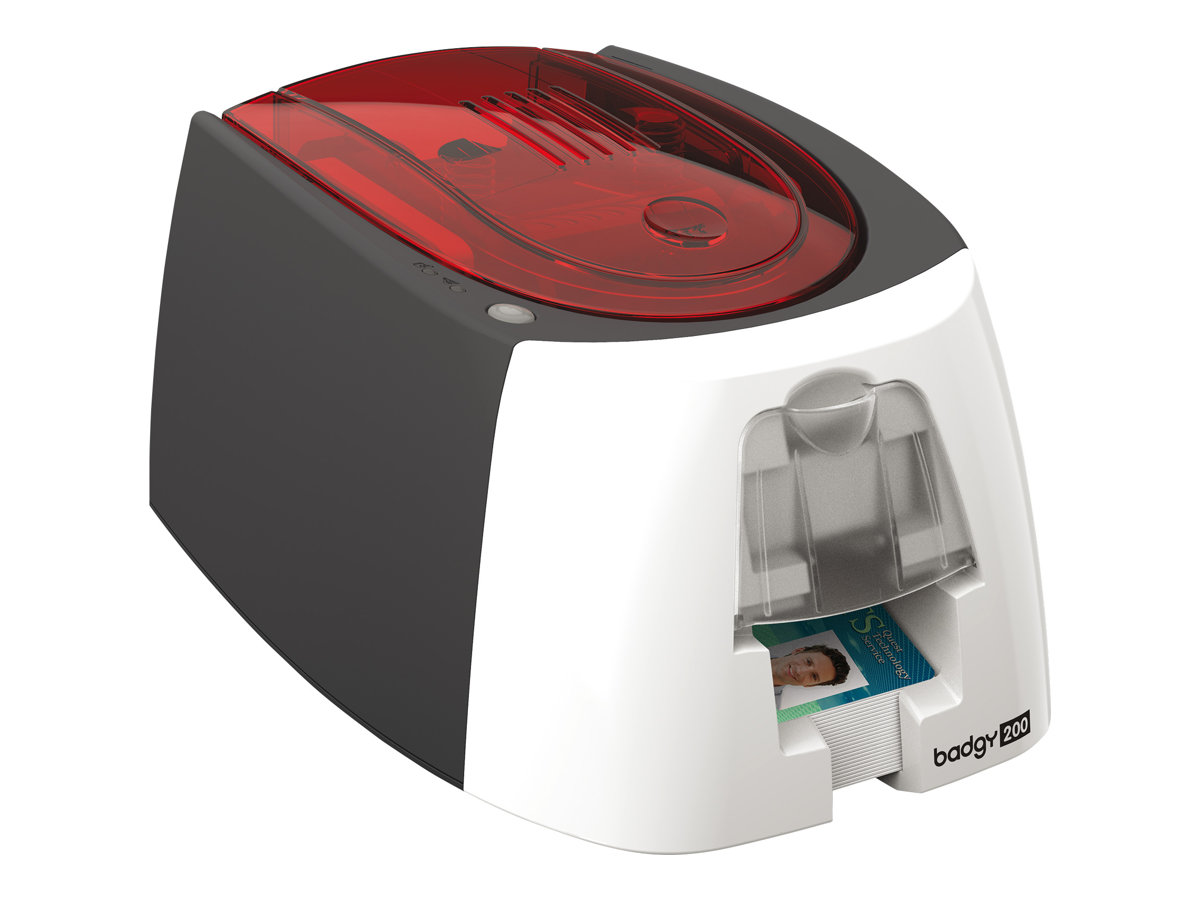Evolis Badgy 200 - Plastic card printer - colour - dye sublimation/thermal transfer - CR-80 Card (85.6 x 54 mm)