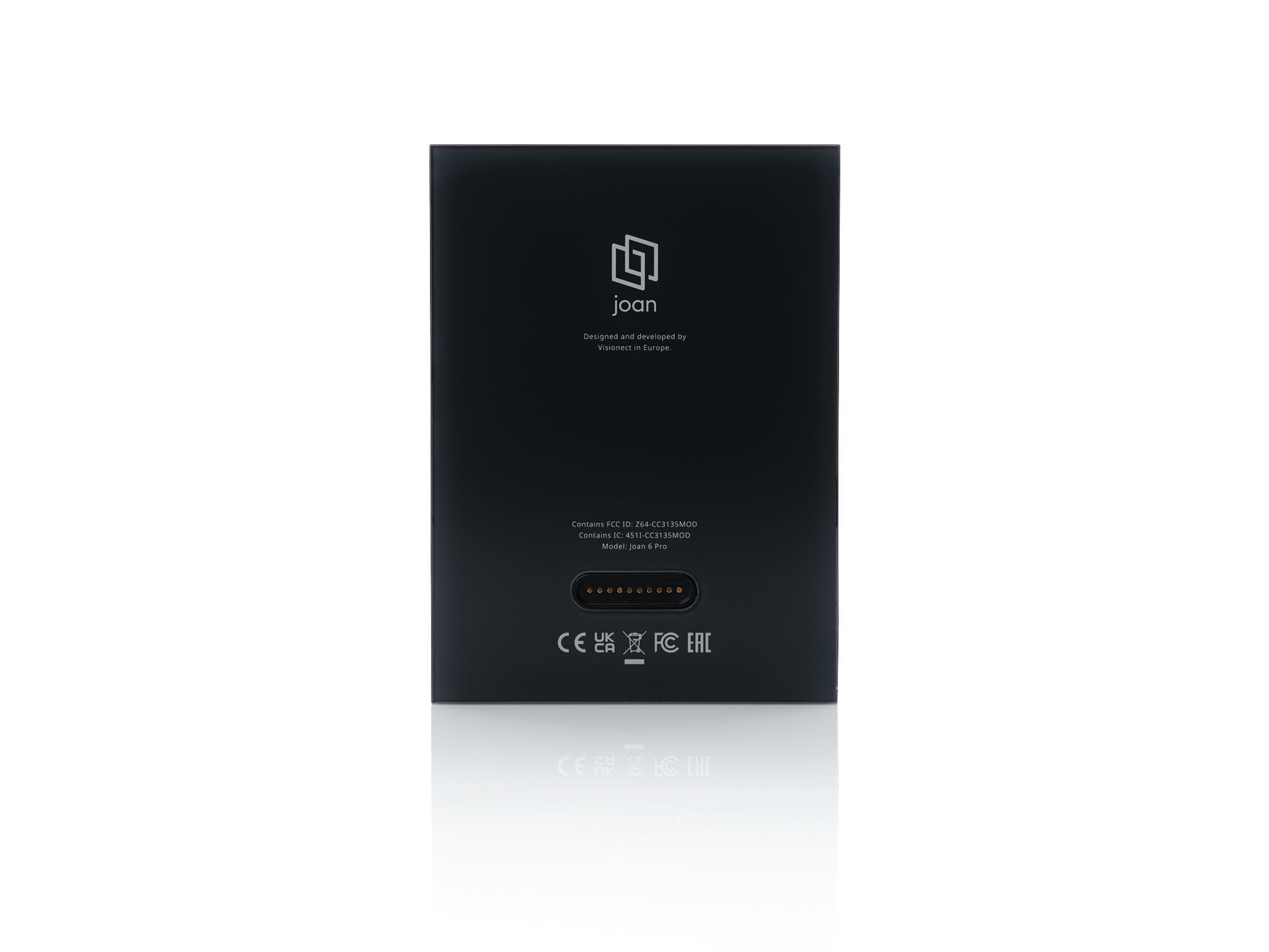 JOAN 6 Pro Raumbuchungsdisplay, 6″ E-Ink, kabellos, Wi-Fi & Bluetooth, schwarzer Rahmen