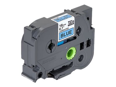 Brother TZe-541 - Selbstklebend - Schwarz auf Blau - Rolle (1,8 cm x 8 m)