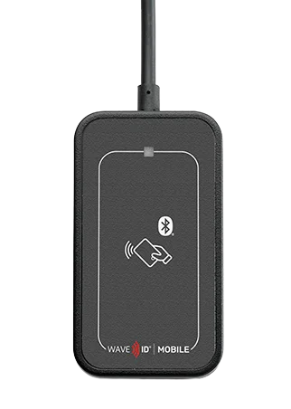 RF IDeas WaveID Plus with Mifare Secure Black Keystroking USB