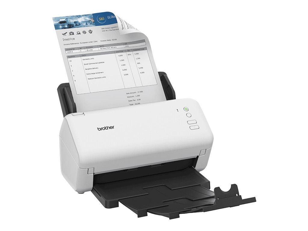 Brother ADS-4100 - Document scanner - Dual CIS - Duplex - A4 - 600 dpi x 600 dpi - up to 35 pages/min. (monochrome)