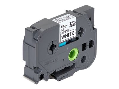Brother TZe-241 - Standard-Klebstoff - Schwarz auf Weiß - Rolle (1,8 cm x 8 m)