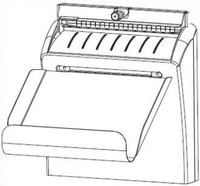 Zebra cutting device for printer labels