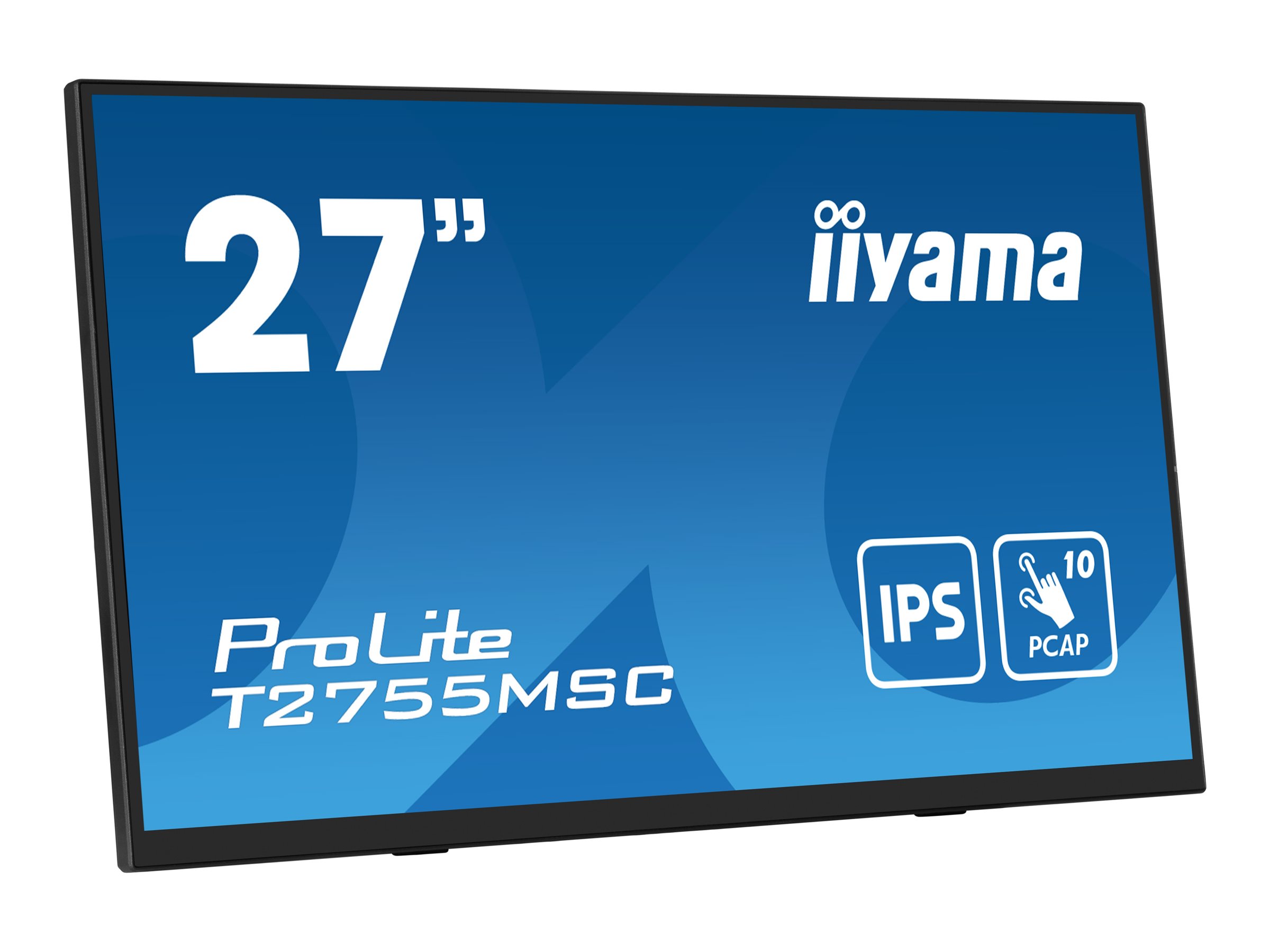 iiyama ProLite T2755MSC-B1, 68.6 cm (27"), PCAP touch, Full HD, USB, kit (USB), black