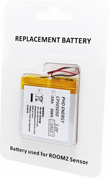 Roomz Sensor Ersatzbatterie – Kompatibel mit allen ROOMZ Sensorenarten