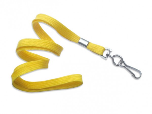 Classic Flach-Lanyard, gelb, 10mm