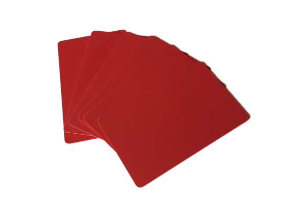 Zebra Premier Karten rot 0,76mm