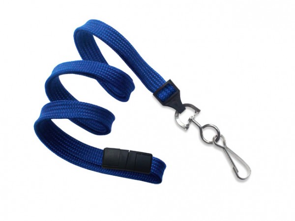 Classic Flach Lanyard, königsblau, 10mm