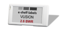 VUSION 2.6'' Label 868MHz BWR EU140 Rahmenfarbe weiß VUSION 2.6'' Label 868MHz BWR EU140 Rahmenfarbe weiß