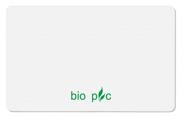 Organic PVC cards, blank