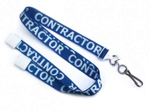 UltraWeave CONTRACTOR Lanyard, blau, 16mm