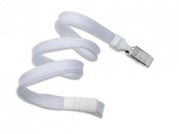 Classic Flach Lanyard, weiß, 10mm