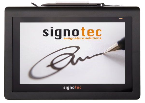 Signotec Unterschriften Display Delta mit Stifteingabe