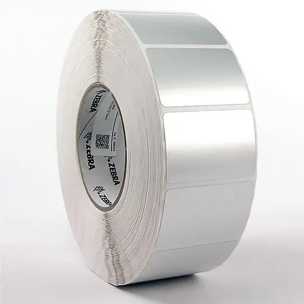 Zebra Z-Ultimate 3000T - Polyester - glänzend - permanenter Acrylklebstoff - Silber - 76 x 102 mm 75