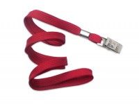 Classic Flach-Lanyard, rot, 10mm Classic Flach-Lanyard, rot, 10mm