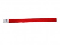 19mm Tyvec Armband, selbstklebend. Verschluss, rot 19mm Tyvec Armband, selbstklebend. Verschluss, rot