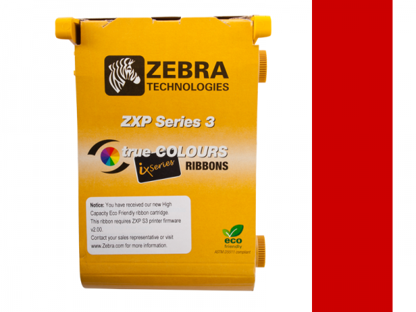 Zebra ZXP ix Series Eco Farbband rot monochrom