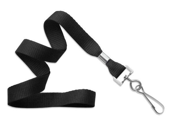 MicroWeave Lanyard, schwarz, 16mm