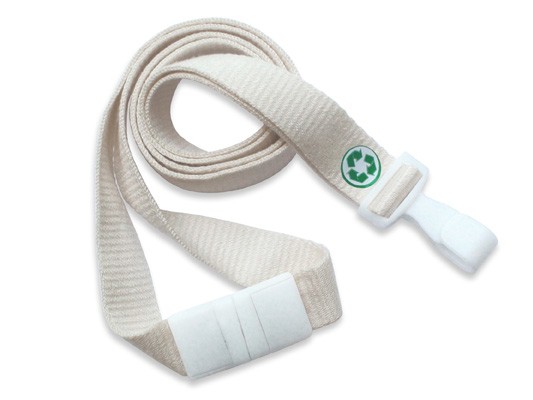 Bambus Lanyard EcoLine, flach, natur, 16mm