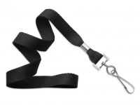 MicroWeave Lanyard, schwarz, 16mm MicroWeave Lanyard, schwarz, 16mm