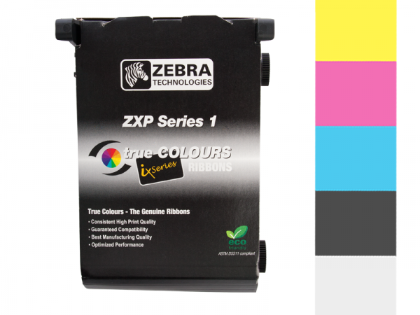 Zebra ZXP Series 1 Farbband YMCKO vollfarbig