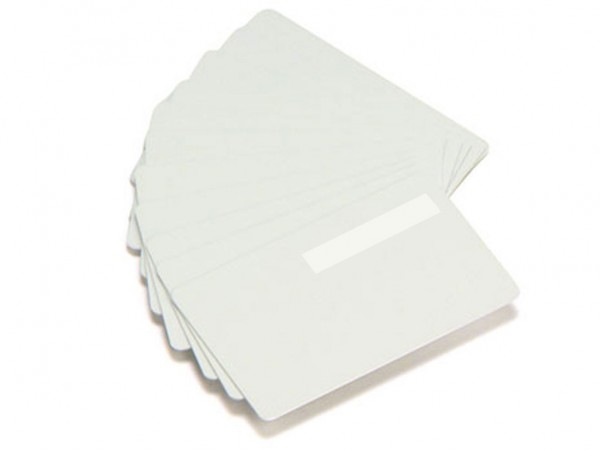 Zebra PVC weiss 0,762 mm Unterschriftenfeld