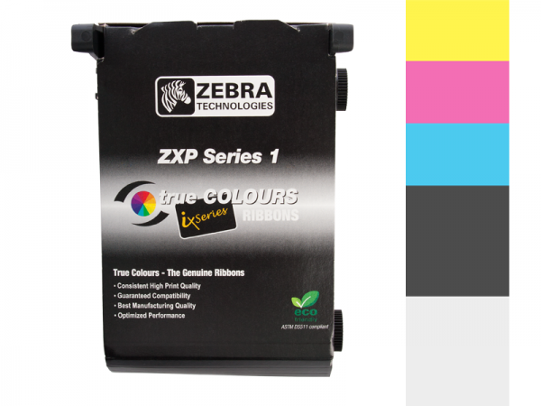 Zebra ZXP Series 1 Farbband 1/2 YMCKO vollfarbig