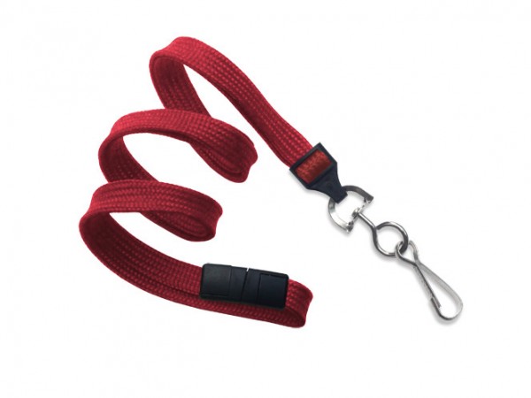 Classic Flach Lanyard, rot, 10mm