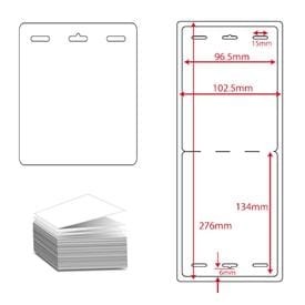 Klappetiketten 276x96,5 mm