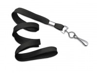 Classic Flach-Lanyard, schwarz, 10mm Classic Flach-Lanyard, schwarz, 10mm