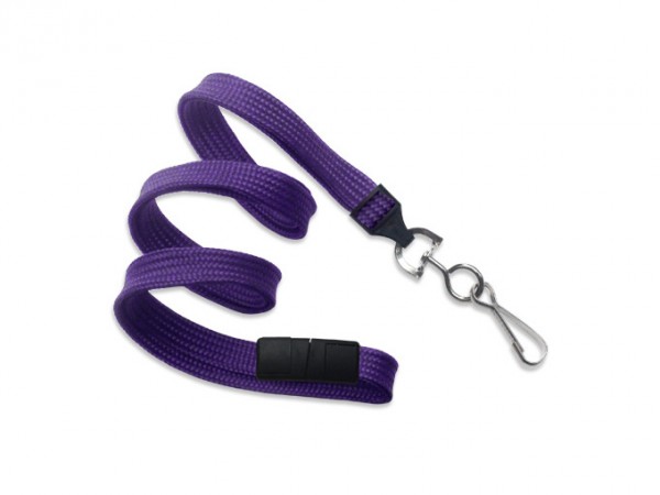 Classic Flach Lanyard, lila, 10mm