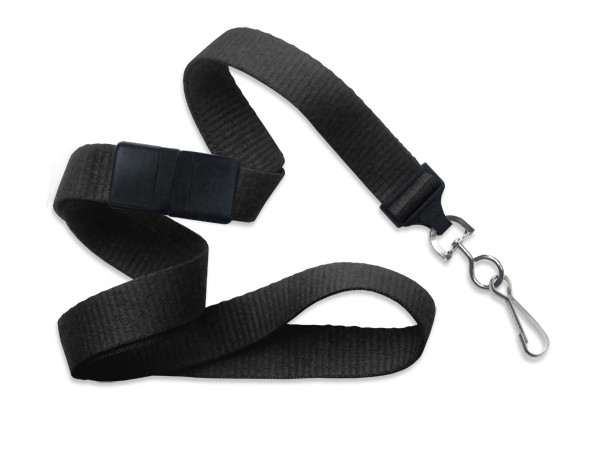 MicroWeave Lanyard, schwarz, 16mm