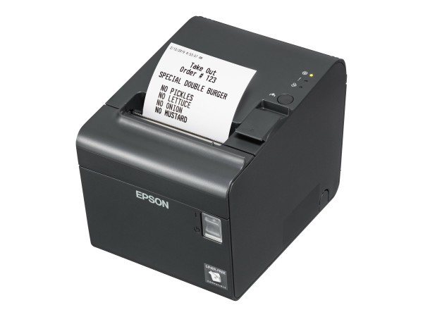 Epson TM-L90LF, 203dpi, linerless, USB, RS232, black